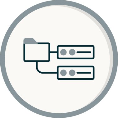 Bir kullanıcı veri sembolünün soyut çağdaş tasarım içindeki vektör sanatı.