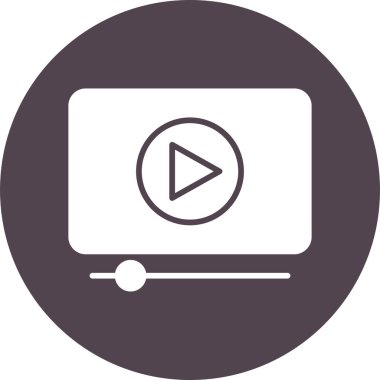 Renkli dijital video oynatıcı. Soyut vektör illüstrasyonu