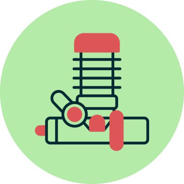 Modern Motor simgesinin vektör çizimi       