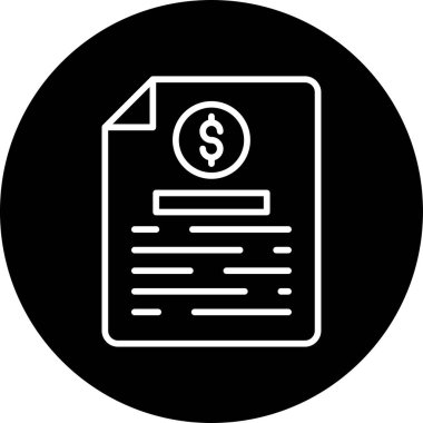 Bill simgesi, vektör illüstrasyonu basit tasarım