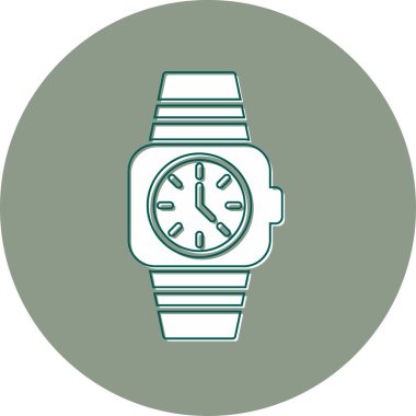 Smartwatch icon, vector illustration simple design