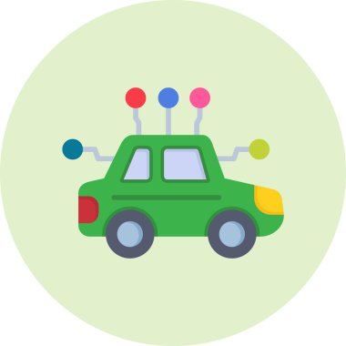 Özerk ikon vektör illüstrasyonu