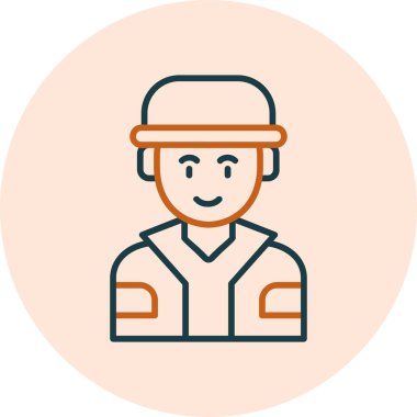 erkek avatar simge vektör çizim 