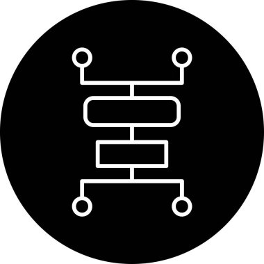 Entrika. Web simgesi basit illüstrasyon