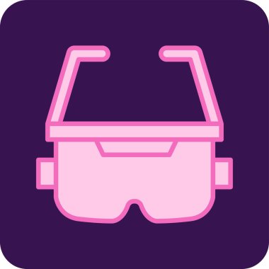 Ar Glasses Web simgesi vektör çizimi