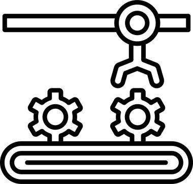 Taşıyıcı Şerit web simgesi, vektör illüstrasyonu