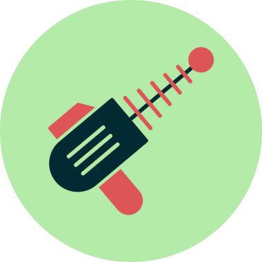 Lazer silahı, silah ikonu, vektör illüstrasyonu