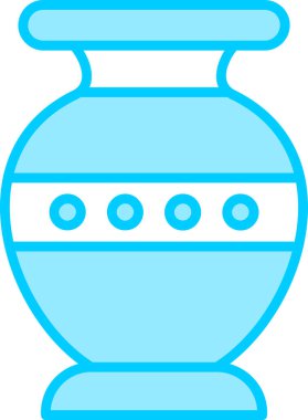 Vazo. Web simgesi basit illüstrasyon