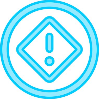 Dikkat, ünlem işareti simgesi, vektör tasarımı