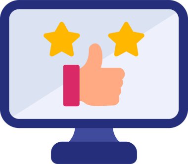 good review web icon vector illustration