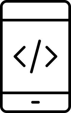 Uygulama web geliştirme simgesi. vektör.