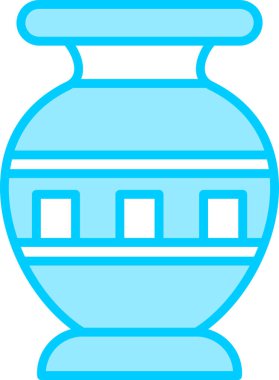 Vazo. Web simgesi basit illüstrasyon