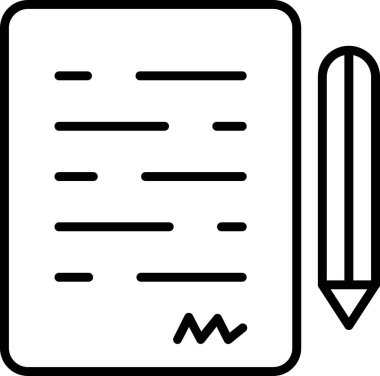 Anlaşmanın vektör illüstrasyonu modern simge