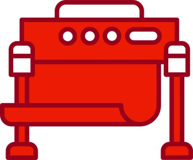 Yazdırıyorum. Web simgesi basit illüstrasyon