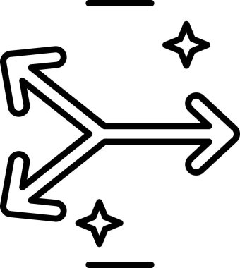 Basit oklar. Web simgesi illüstrasyonu