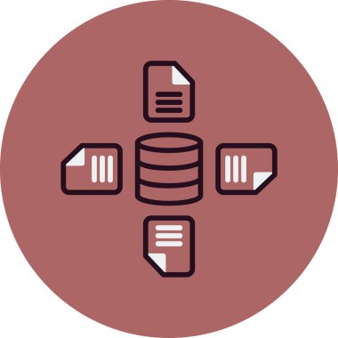 Toplam simge, vektör illüstrasyonu basit tasarım