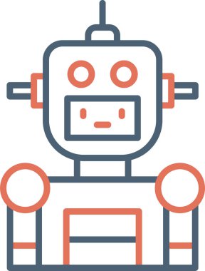 Yenilikçi robot makine, basit vektör tasarımı