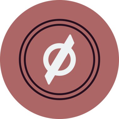 boş işaret simgesi, vektör illüstrasyonu basit tasarım