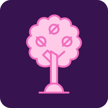 Ceviz ağacı ekolojisi ana hatlı ortamda simge