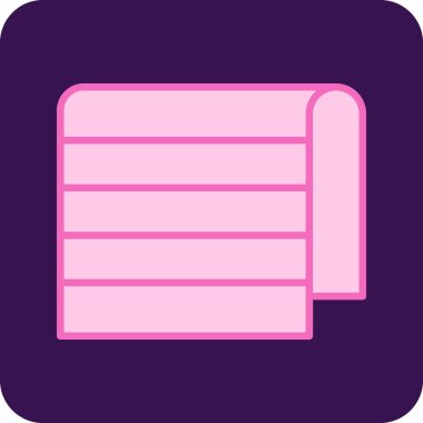 Havlu ikonu vektör çizimi tasarımı