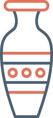 Vazo. Web simgesi basit illüstrasyon