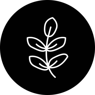 Royal Fern simge vektör illüstrasyonunu bırakıyor