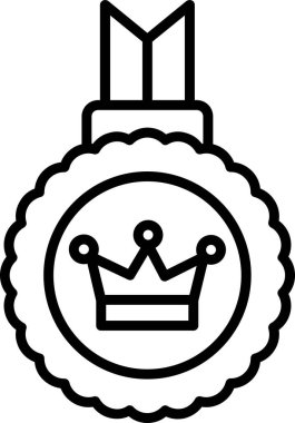 Orijinal sembol, taç simgesi, vektör illüstrasyonu 