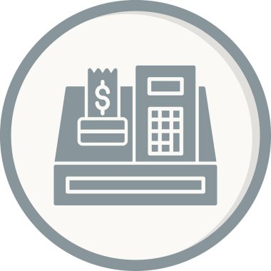 Cash Machine simgesi, vektör illüstrasyon tasarımı