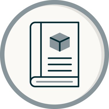 Basit Defter simgesinin vektör illüstrasyonu