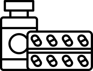 Antihistaminler web simgesi vektör çizimi