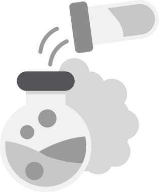 Kimyasal deney simgesinin vektör çizimi 