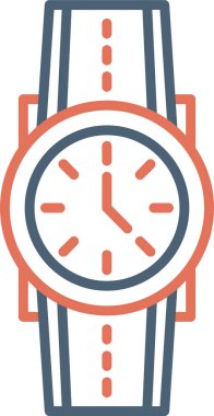 Kol saati simgesi, vektör illüstrasyonu