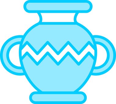 Vazo. Web simgesi basit illüstrasyon