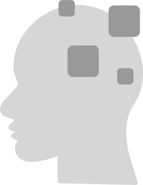 Alzheimer web simgesi vektör çizimi