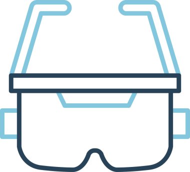 Ar Glasses Web simgesi vektör çizimi