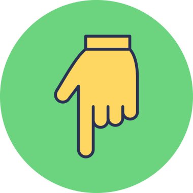 Eğil. Web simgesi basit illüstrasyon