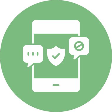 Koruma. Web simgesi basit illüstrasyon