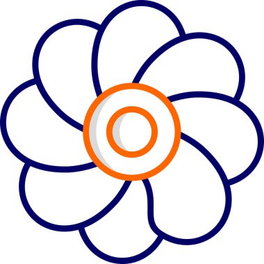 Oleander çiçeği. Web simgesi basit illüstrasyon 