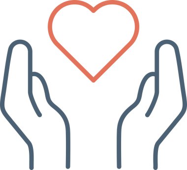 Seni seviyorum ikon vektör çizimi