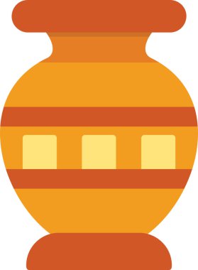 Vazo. Web simgesi basit illüstrasyon