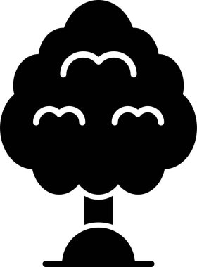 Ağaç. Web simgesi basit illüstrasyon