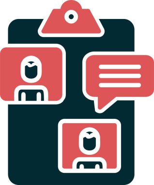 Kişi grubu simgesi, vektör illüstrasyonu basit tasarım