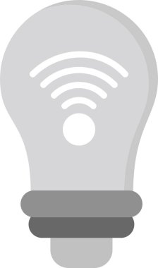 Akıllı Ampul Ağı simgesi, vektör illüstrasyonu