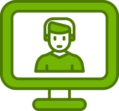 Basit simgeyi karşılama vektör illüstrasyonu