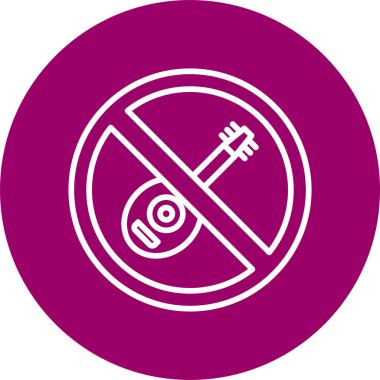 Lute vektör çizgisi simgesi yok