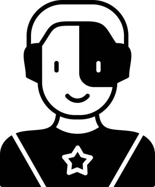 Süper kahraman ağ simgesi, vektör illüstrasyonu