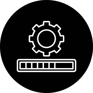 Modern İlerleme simgesinin vektör illüstrasyonu