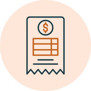 Bill simgesi, vektör illüstrasyonu basit tasarım