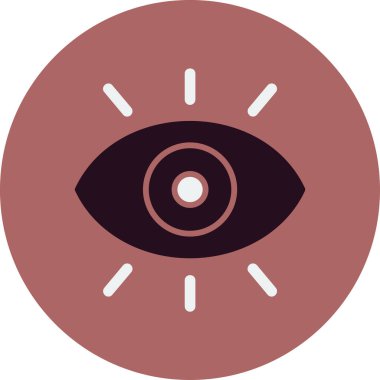 Göz düzlüğü simgesi, vektör çizimi 