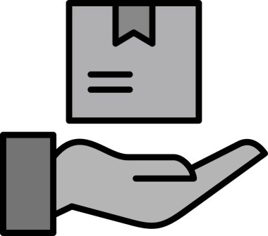 Basit ürün simgesi izole edilmiş arkaplan